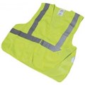 1247 Lime Mesh Class 2 Vest with 2" Reflective Striping and Pockets